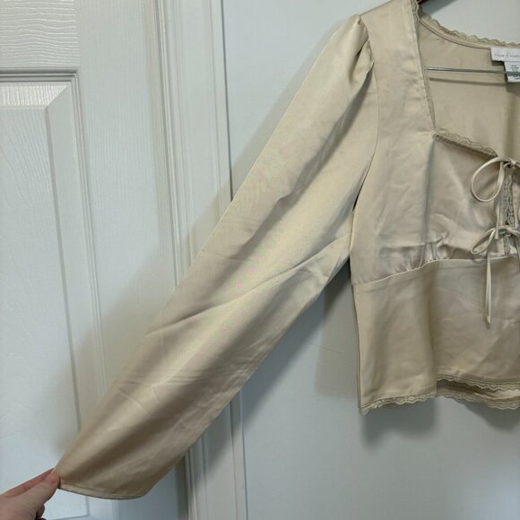 House of Harlow 1960 Cream Blouse - Picture 7 of 12